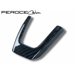 FIAT 500 ABARTH/ 500T Steering Wheel Trim Set by Feroce (3 pieces) - Carbon Fiber 